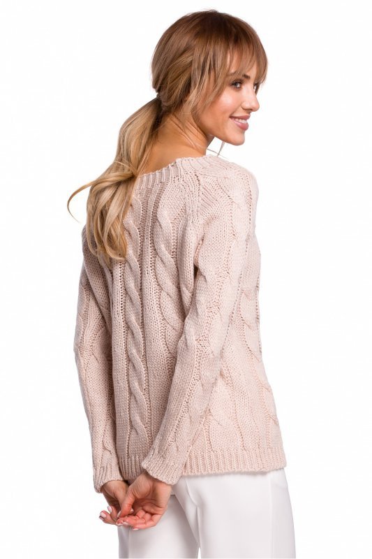 Sweter Damski Model MOE511 Powder Pink - Moe