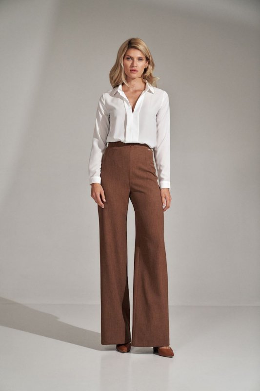 Spodnie Damskie Model M721 Brown - Figl