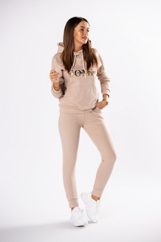 Bluza Damska Model Gold Letters M80420 Beige - Vittoria Ventini