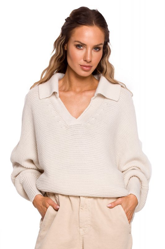 Sweter Damski Model MOE687 Kość słoniowa - Moe