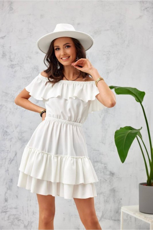Sukienka Model EKR SUK0291 Ecru - Roco Fashion