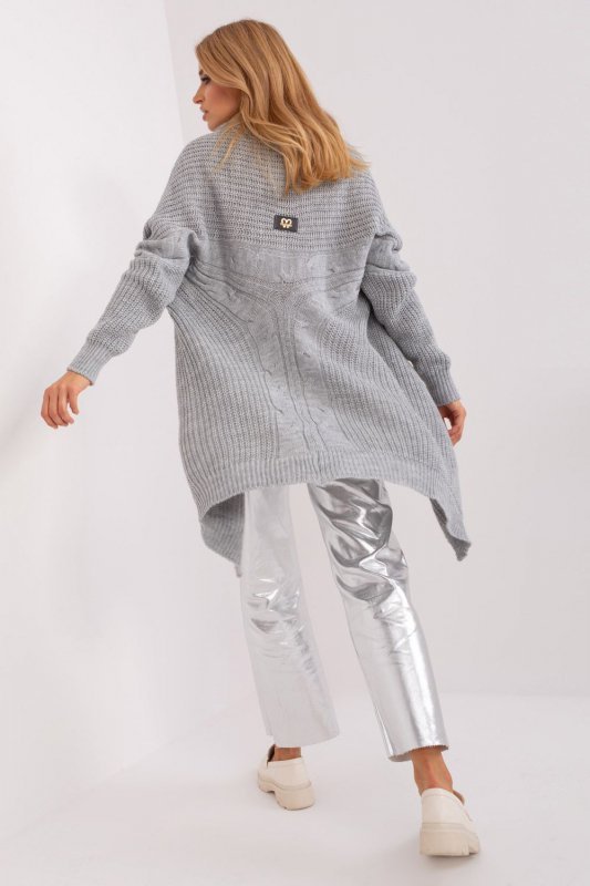 Sweter Kardigan Model TW-SW-BI-305.99P Grey - Och Bella
