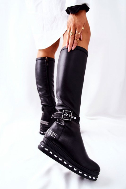 Kozaki Model Maciejka 05293-01 Black - Step in style