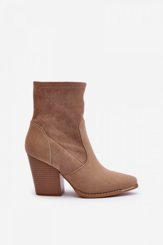 Botki Model Sanile A5619-63 Khaki - Step in style
