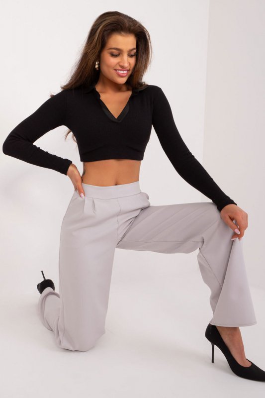 Spodnie Damskie Model WN-SP-8247.65 Light Grey - Rue Paris Hurtownia odzieży on-line, moda damska, bielizna i obuwie dla kobiet 