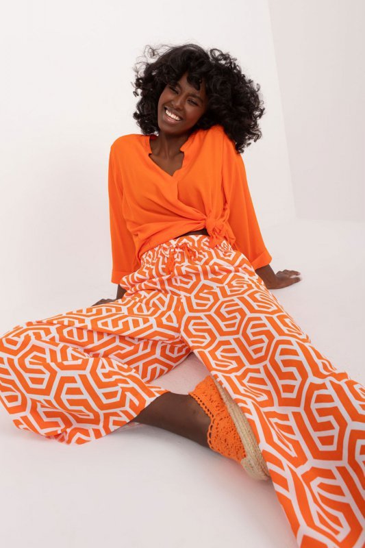 Spodnie Damskie Model D73771M62237E Orange - Sublevel