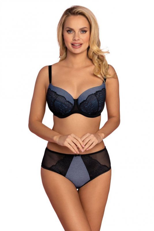 Biustonosz push up Biustonosz Usztywniany Model VB-438 Black/Jeans - Vena