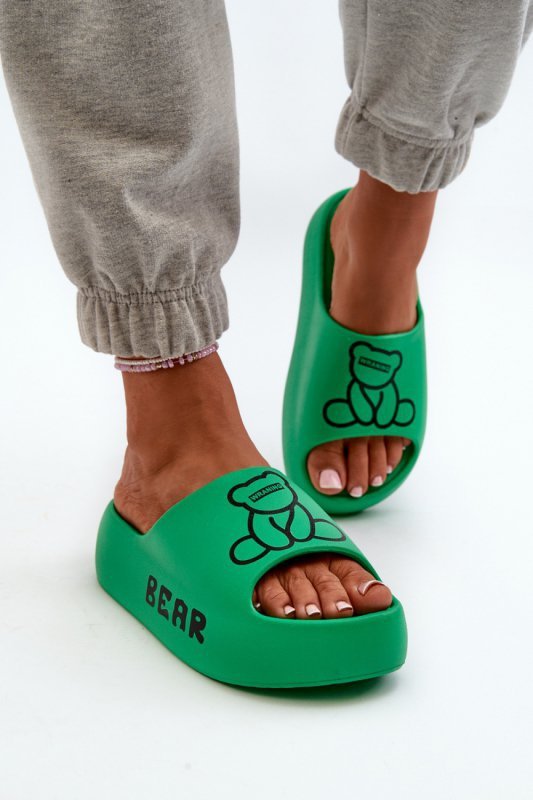 Sandał Klapki Model Lamira BG176 Green - Step in style
