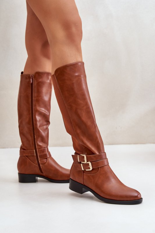 Kozaki Model Lotina CHC316 Camel - Step in style