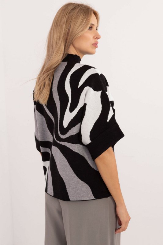 Sweter Damski Model PM-SW-SC209.38 Grey/Black - Factory Price