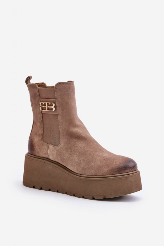 Botki Model Zazoo 60498 Beige - Step in style