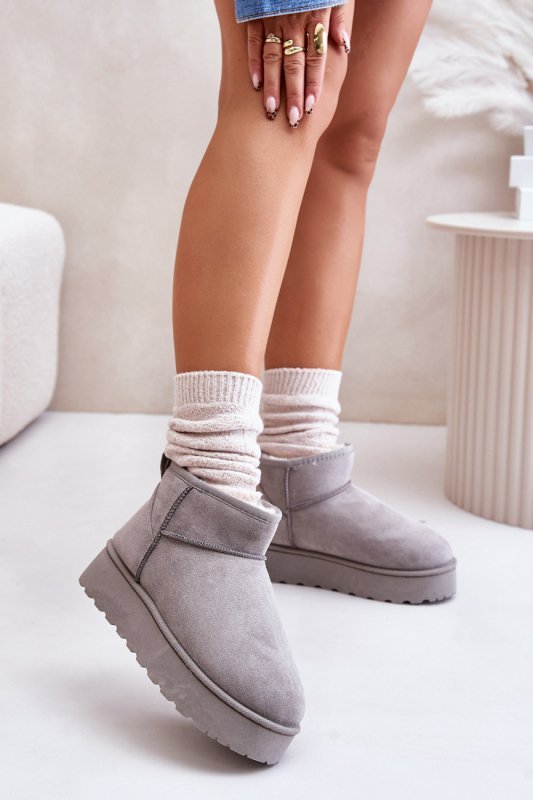 Śniegowce Model Xamella 20216-4I Grey - Step in style