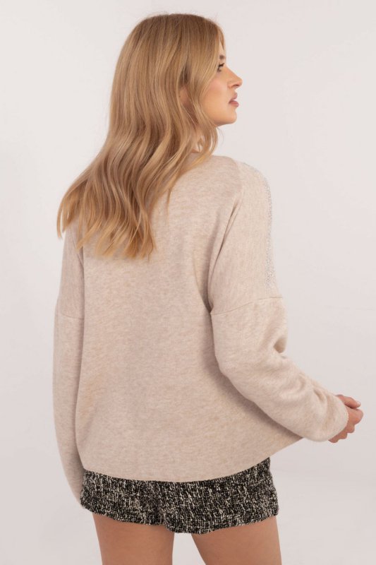 Sweter Damski Model DHJ-SW-17690.21 Beige - Italy Moda