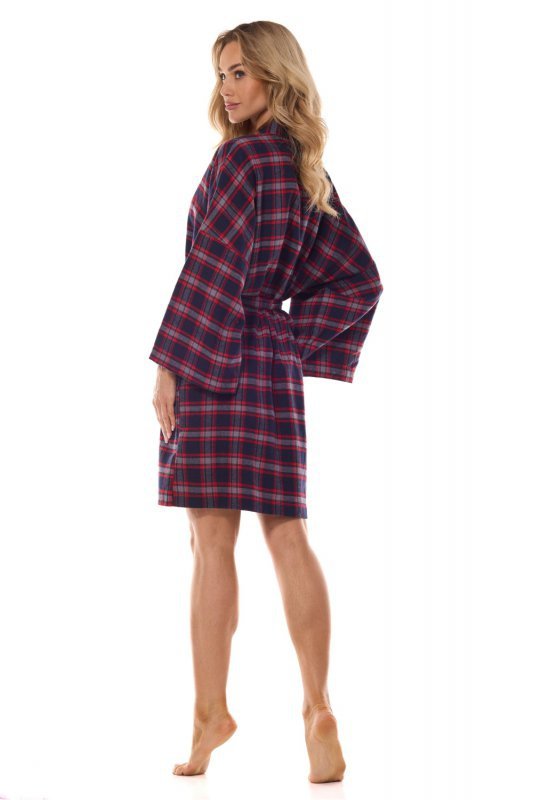 Szlafrok Damski Model Roxy Short 2474 Dark Blue - L&L collection