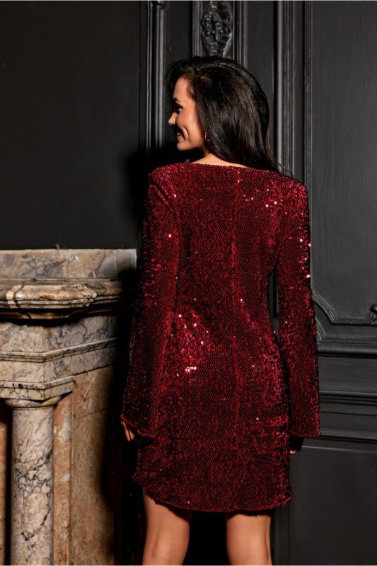 Sukienka Model Ophelia BOR SUK0501 Bordo - Roco Fashion