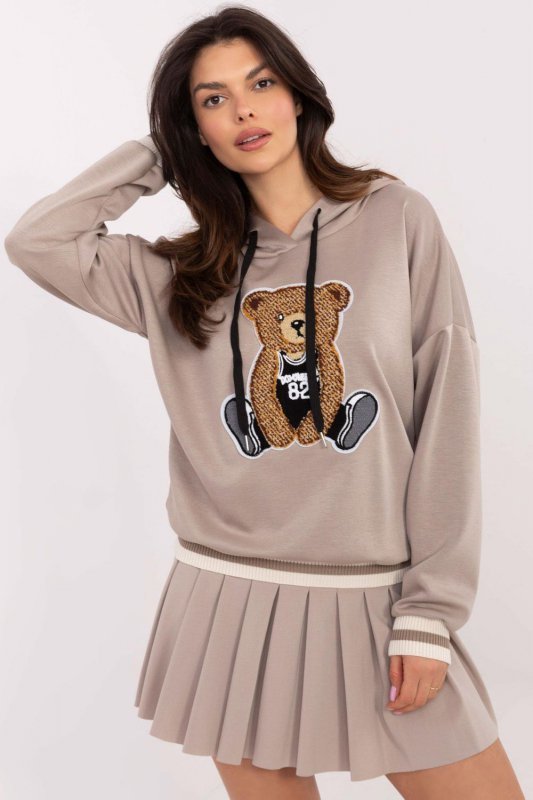 Bluza Damska Model MI-BL-M60911.65P Dark Beige - Italy Moda