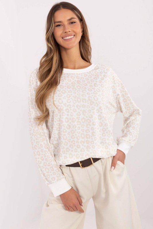 Bluzka Model MI-BZ-M742.86 White/Beige - Italy Moda