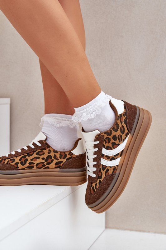 Buty Sportowe Model Doriwa L-520 Brown Panterka - Step in style