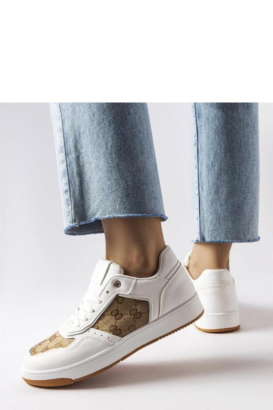 Białe sneakersy zdobione monogramem Isidora - Solea