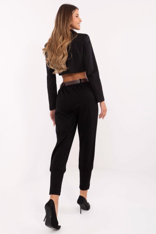 Spodnie Dresowe Model DHJ-SP-20316.16 Black - Italy Moda