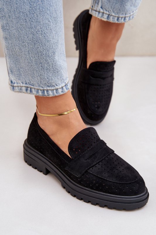 Mokasyny Model Inestelle C-378 Black - Step in style