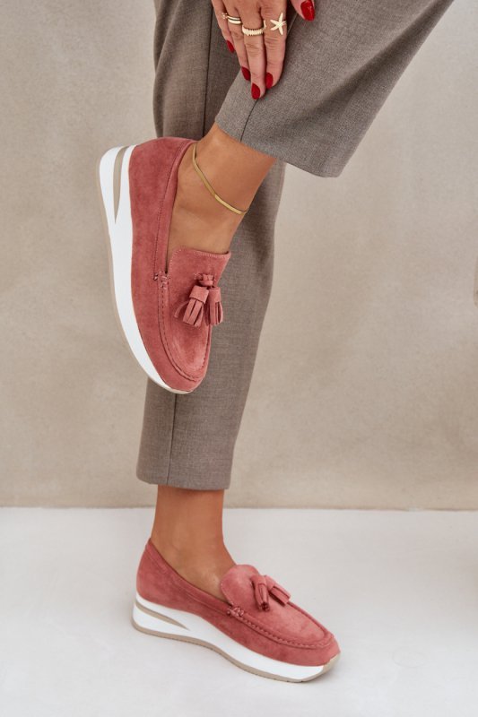 Mokasyny Model Challavia G-55 Pink - Step in style