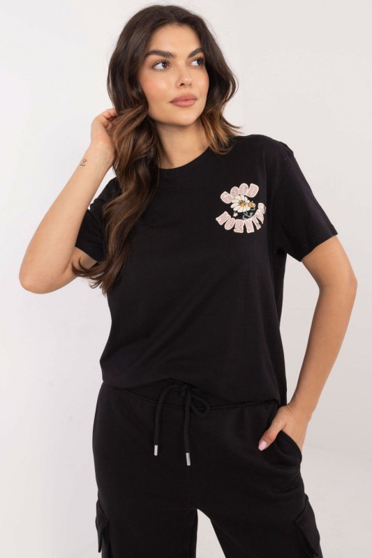 Tshirt Damski Model D12022AC02645F Black - Sublevel