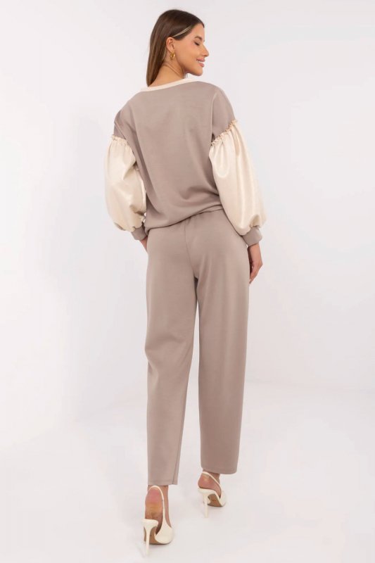 Spodnie Komplet Model MI-KMPL-M6154.50 Dark Beige - Italy Moda