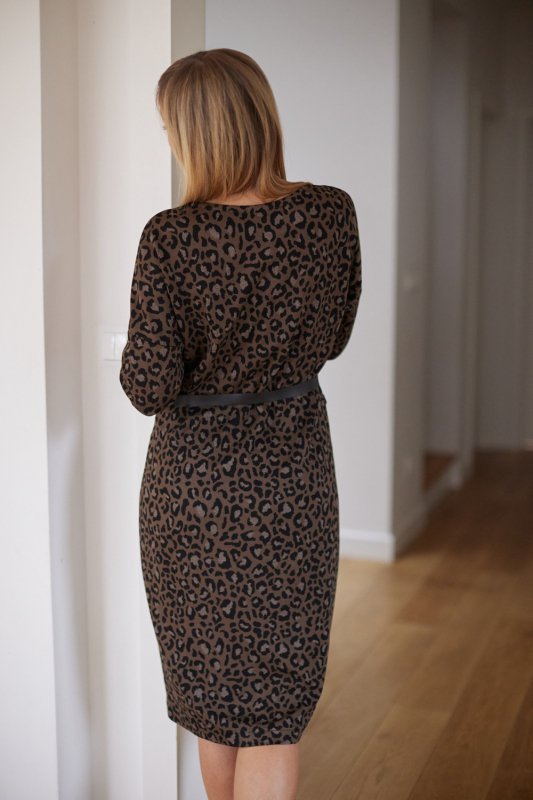Sukienka Model M376/R Ocelot/Brown - La Aurora