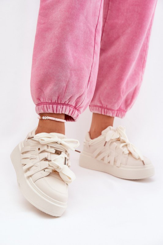 Buty Sportowe Model Penolle 8927 Beige - Step in style