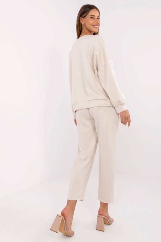 Spodnie Komplet Model MI-KMPL-391730.48 Beige - Italy Moda