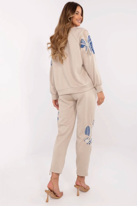 Spodnie Komplet Model MI-KMPL-271678.28 Dark Beige - Italy Moda