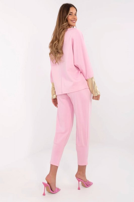 Spodnie Komplet Model DHJ-KMPL-9311.97 Light Pink - Italy Moda