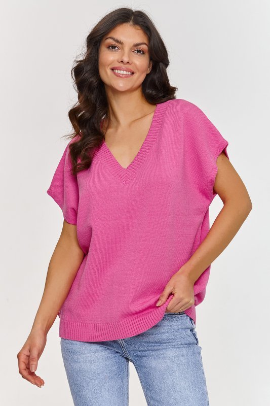 Kamizelka Model S157 Baby Pink - Makadamia