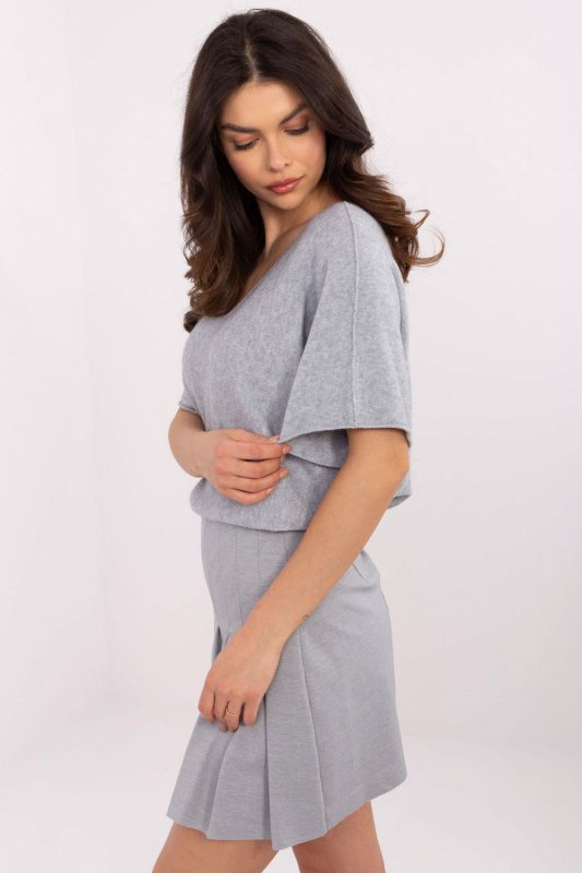 Sweter Damski Model MO-SW-0702.36 Grey - Italy Moda