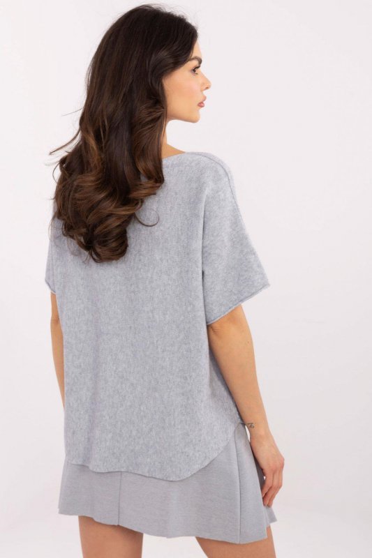 Sweter Damski Model MO-SW-0702.36 Grey - Italy Moda