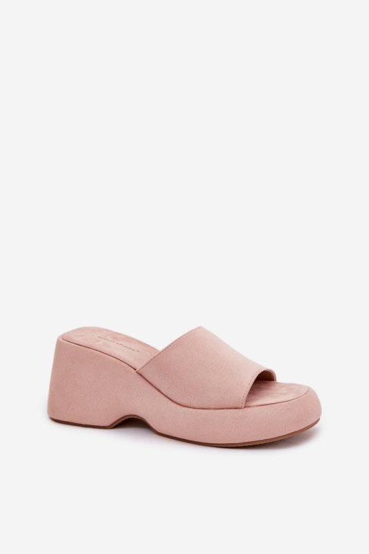 Sandał Klapki Model Afisal 1763 Pink - Step in style