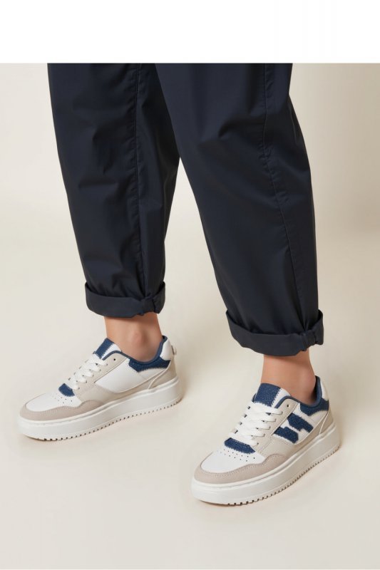 Damskie Sneakersy NORVIN ? White/Blue - Inello