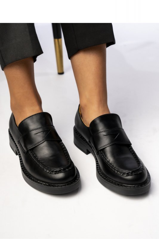 Damskie Mokasyny CELINO NERO ? Klasyczne Buty na Co Dzień - Inello