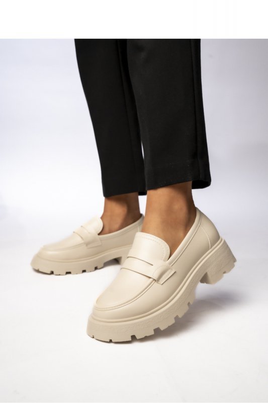 Damskie Mokasyny VIA GIULIA BEIGE - Inello