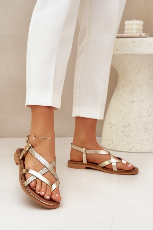 Sandały Model Zazoo 40429 Gold - Step in style