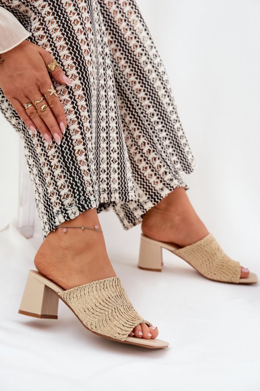 Sandał Klapki Model Ciariloria FY35-6 Beige - Step in style