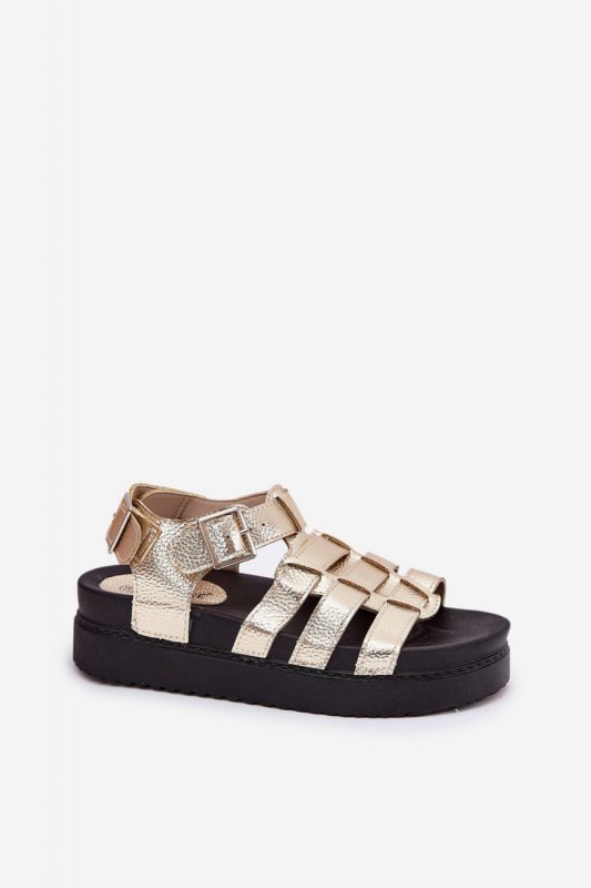 Sandały Model Atarafas N75-32 Gold - Step in style