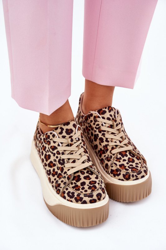 Buty Sportowe Model Tirvanis PL358 Brown Panterka - Step in style