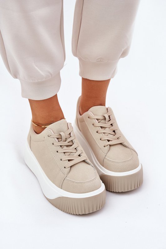 Buty Sportowe Model Tirvanis PL358 Beige - Step in style