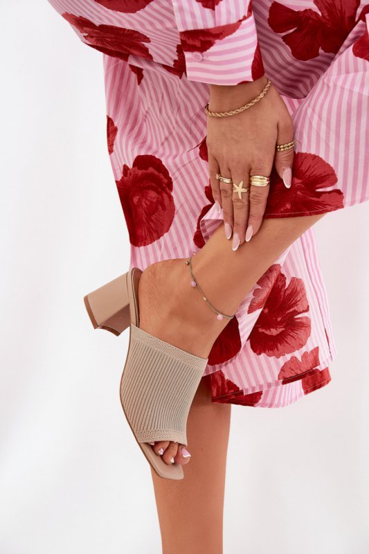Sandał Klapki Miodel Wenilan FY35-1 Beige - Step in style