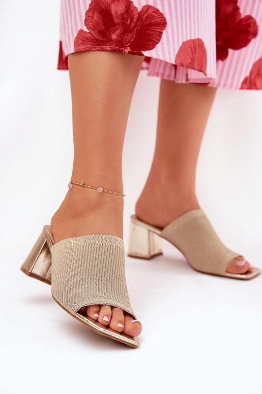 Sandał Klapki Model Wenilan FY35-1 Gold - Step in style