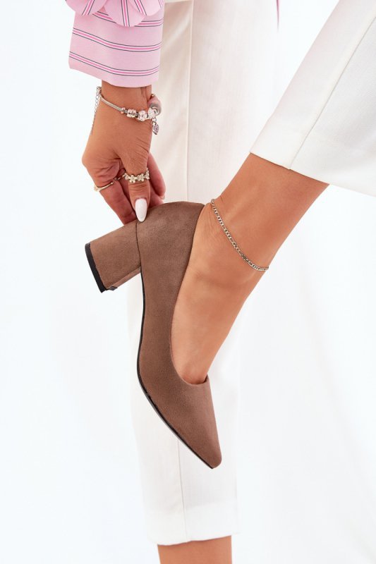 Czółenka Model Merinette KJ-10 Khaki - Step in style