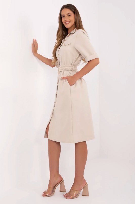 Sukienka Model MO-SK-A2278.60 Beige - Italy Moda