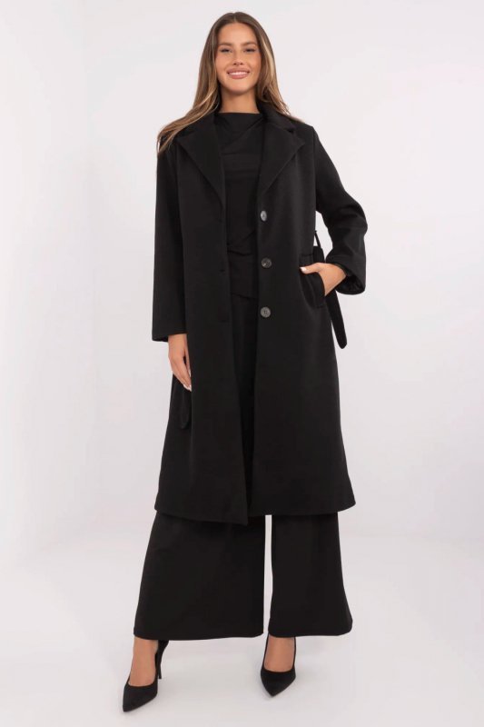 Płaszcz Damski Model MO-PL-1804.00 Black - Italy Moda